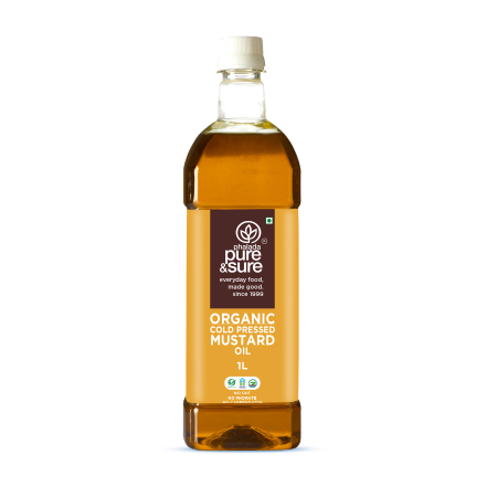 Pure & Sure Organic Mustard Oil Cold Pressed 