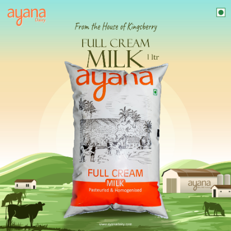 FULL CREAM MILK 1L