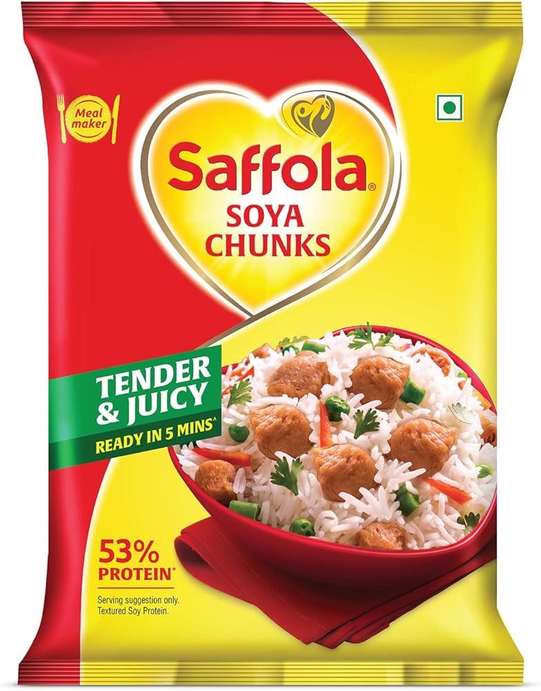 saffola soya chunks 53% protein