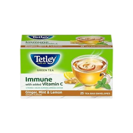 Tetley Green Tea Ginger Mint & Lemon 