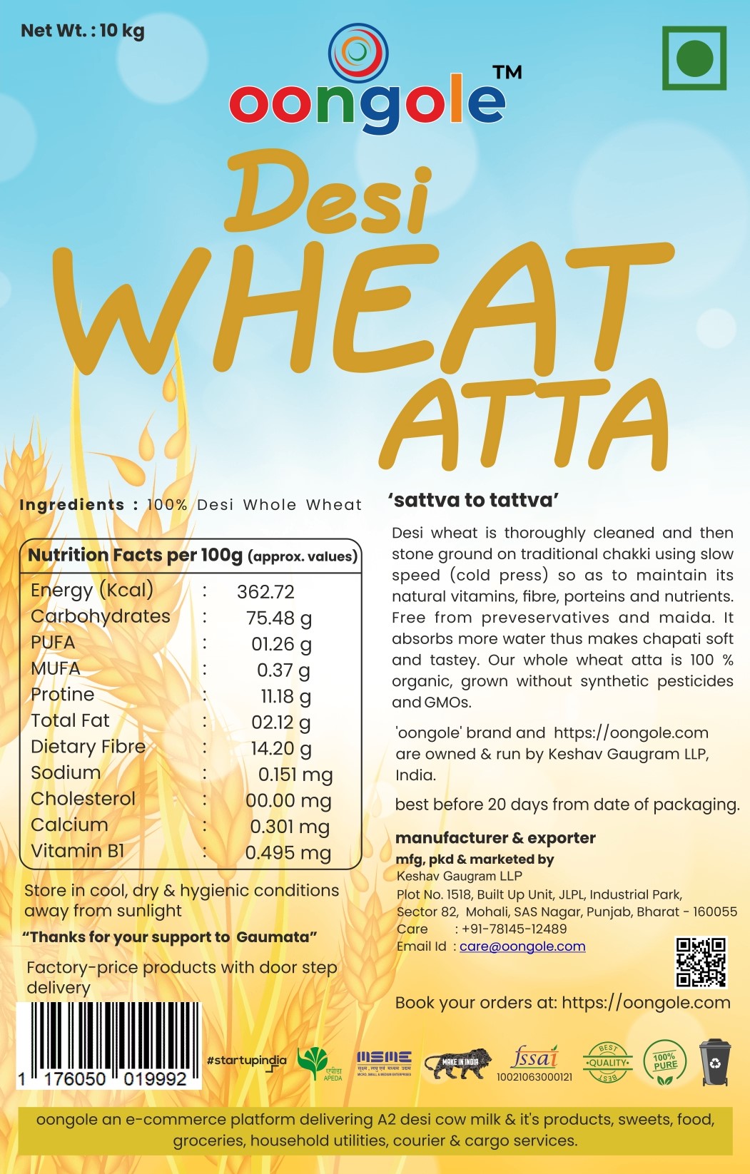 desi wheat flour