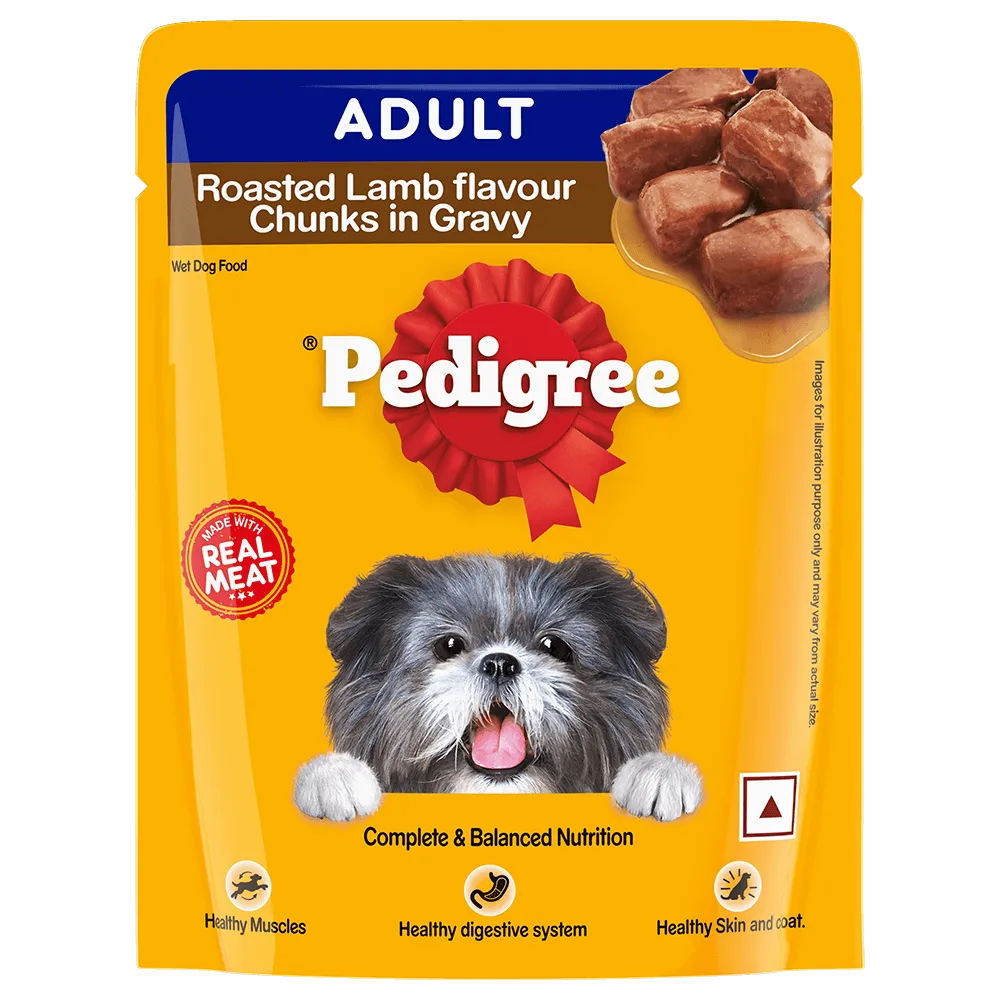 Pedigree Lamb Flavour Chunks in Gravy (Adult)