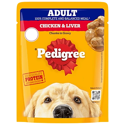 Pedigree Chicken & Liver Chunks in Gravy (ADULT)