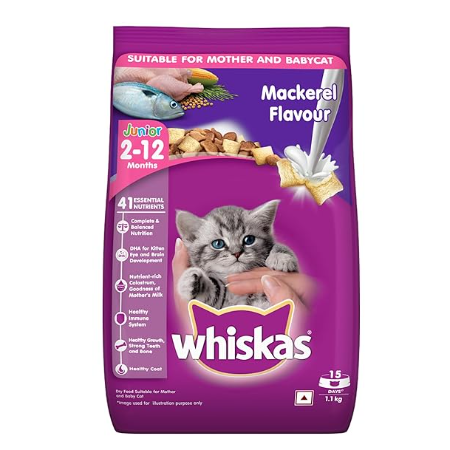 Whiskas Mackerel Flavour  (2-12 Months)