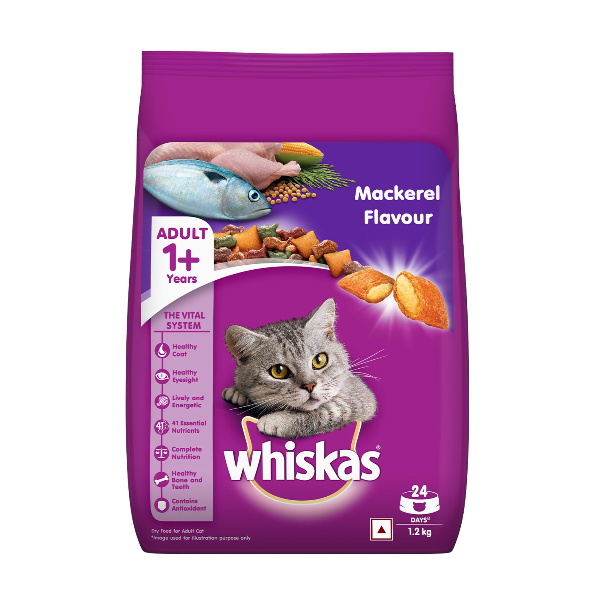 Whiskas Mackerel Flavour ( ADULT) 1Plus Years 