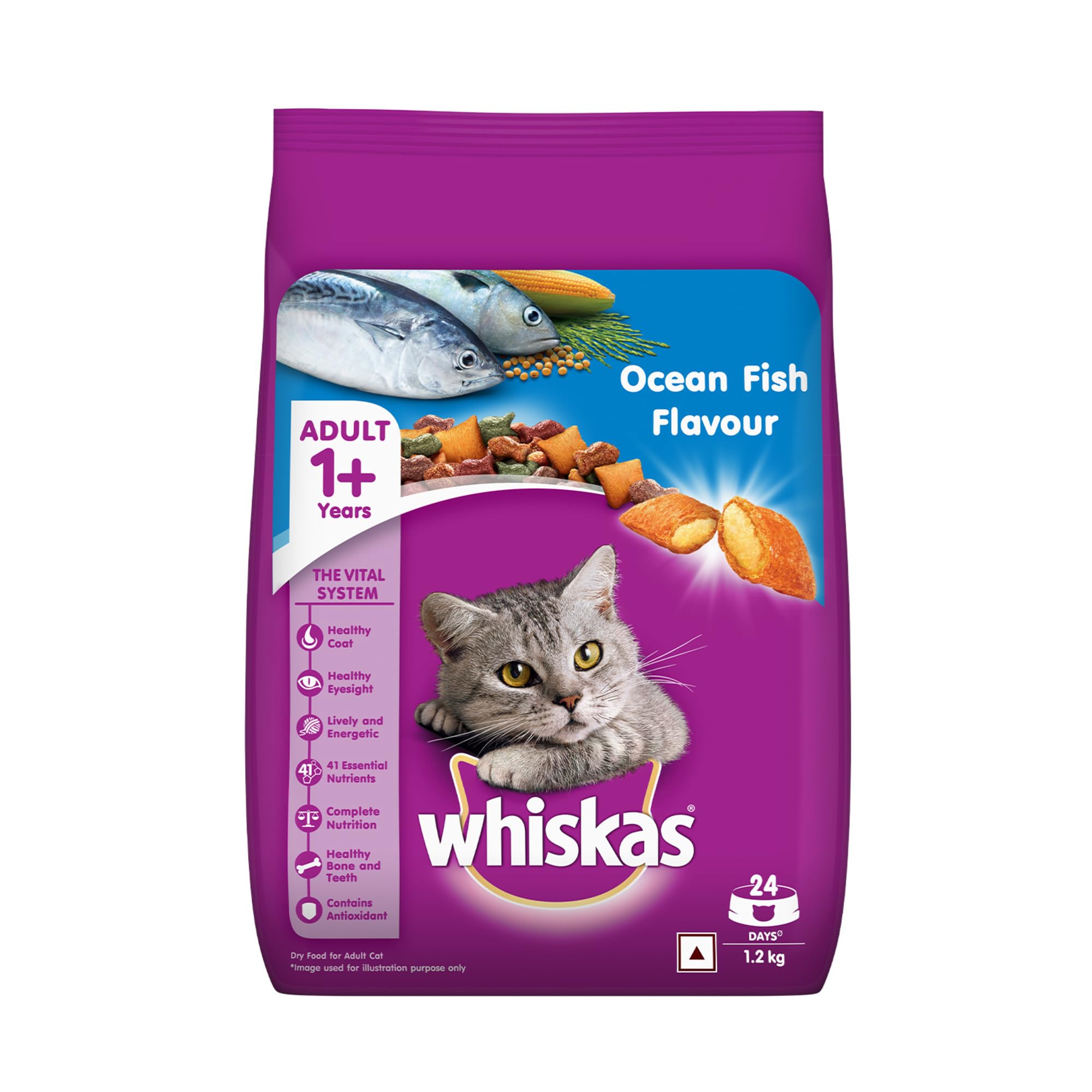 Whiskas Ocean Fish Flavour ( ADULT) 1Plus Years 