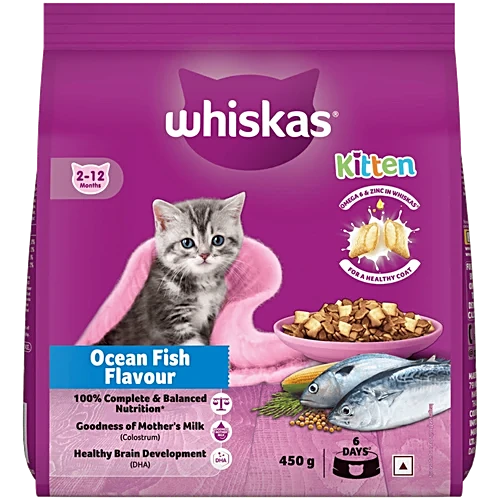 Whiskas Ocean Fish Flavour ( Junior 2-12)