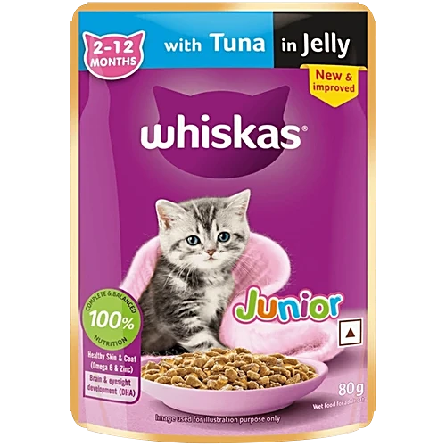 Whiskas With Tuna In Jelly (2-12) Months 