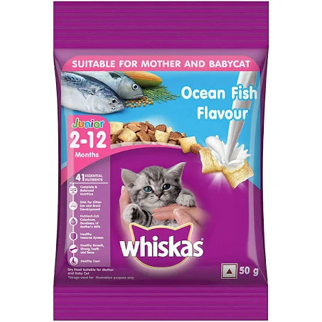 Whiskas Ocean Fish Flavour (2-12 Months) 