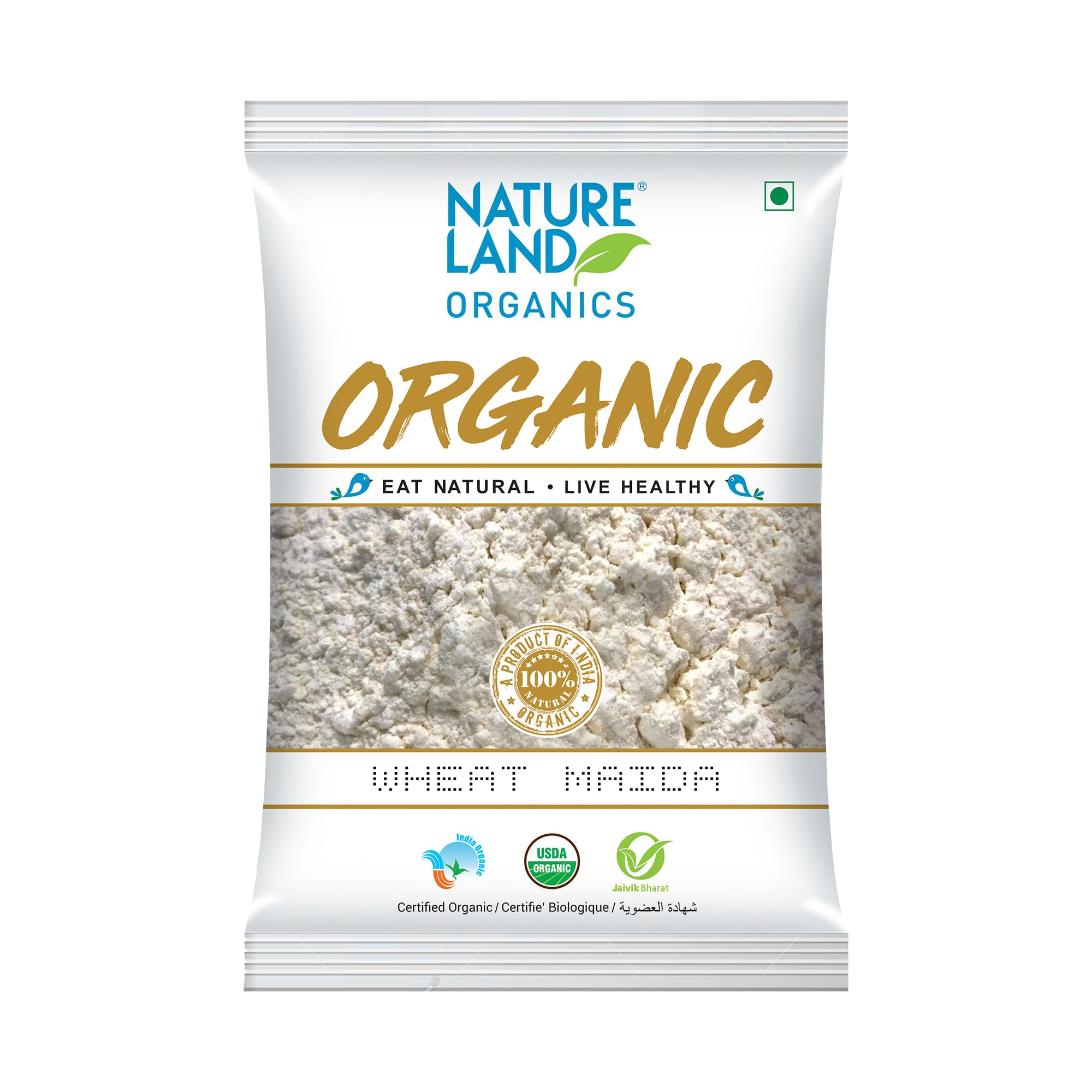 Nature Land Organic refined  Wheat flour (Maida)