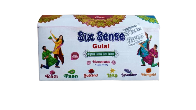 Holi Six Sense Gulal (Pack of Six)