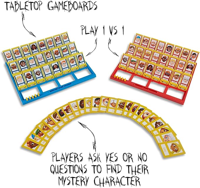 Guess Who? Original Guessing Game for Kids Ages 6 and Up for 2 Players