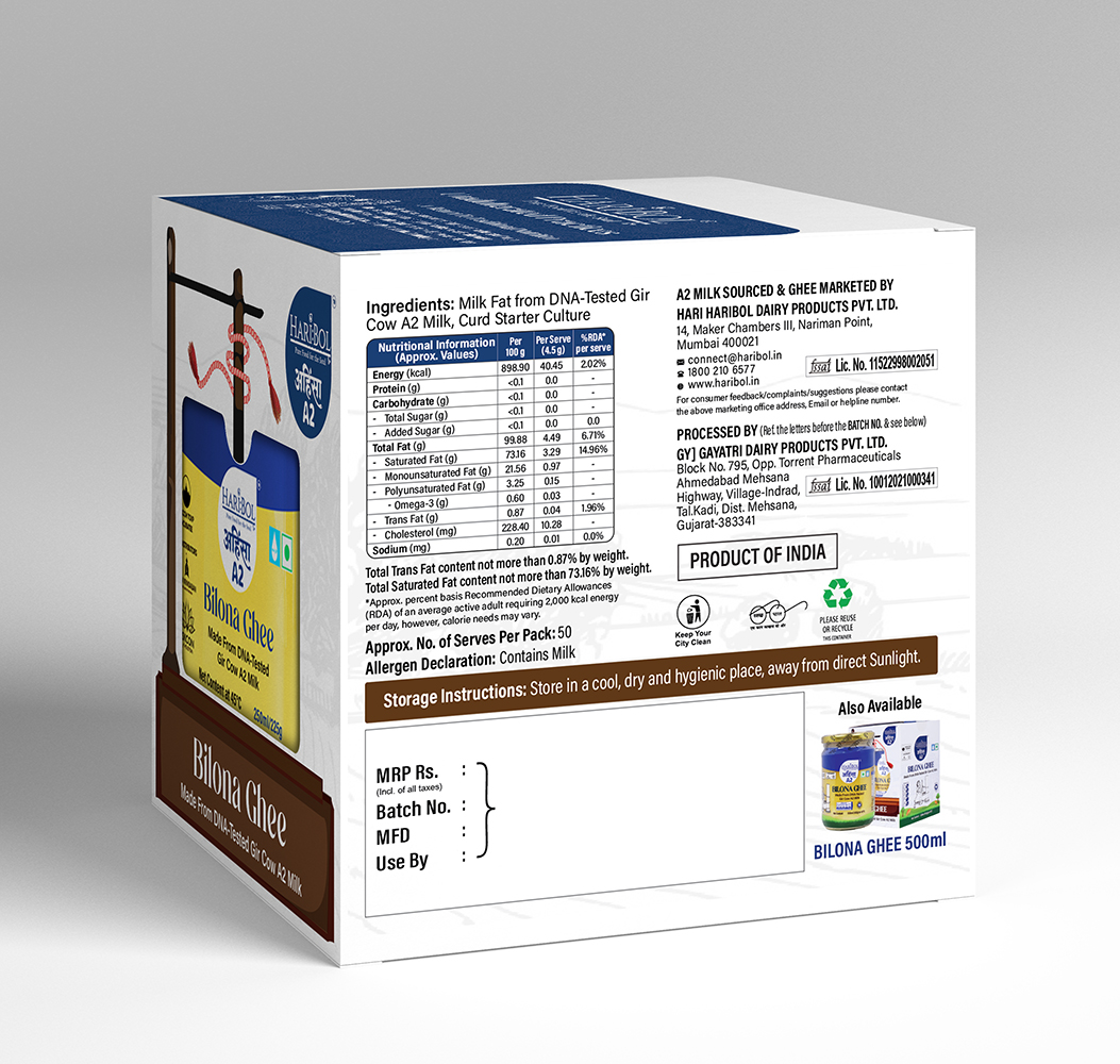 Desi Gir Cow Bilona Ghee 250 ML