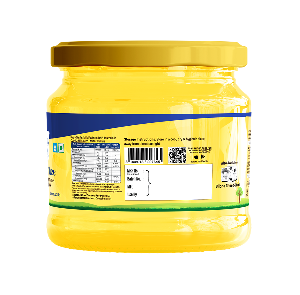 Desi Gir Cow Bilona Ghee 250 ML