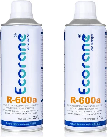 ECORANE Portable Good Propane R600a Isobutane Refrigerant Gas Cylinder