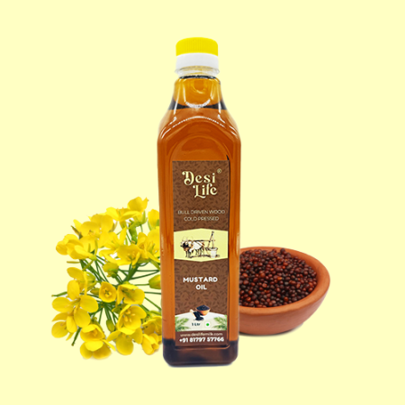 Mustard Oil - Bull Driven Wooden Cold Pressed