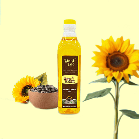 Sunflower Oil - Bull Driven Wooden Cold Pressed