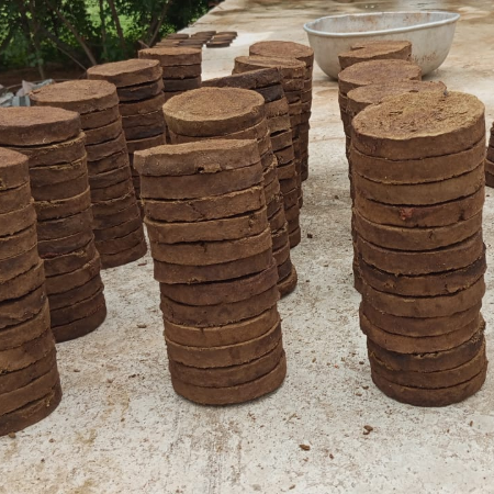 Desi Cow Dung Cakes (Pack of 10 pcs)