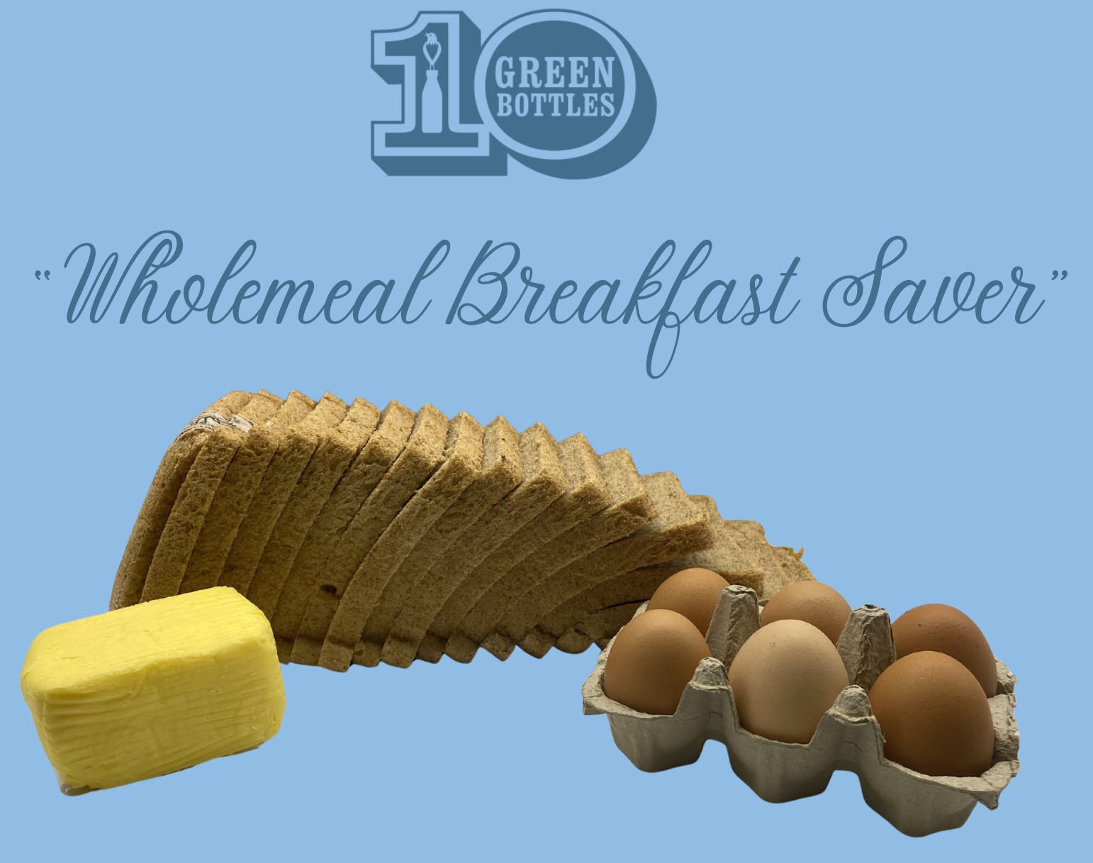 Wholemeal Breakfast Saver - 1 Wholemeal Sliced, 1 Salted Butter, 1 Large Eggs