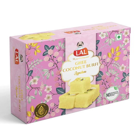 Lal Coconut  Burfi 