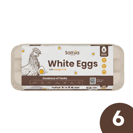 white eggs 6 pcs 