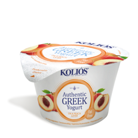Kolios Greek Yogurt 0% fat on fruit layer 