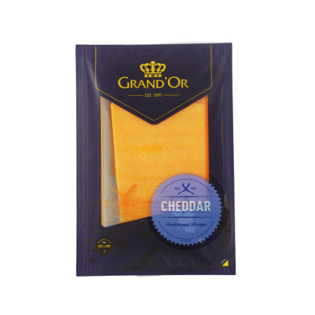 Grand'Or 50% Cheddar Red Cheese Slices 160g