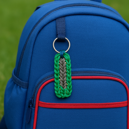 Triple single keychain