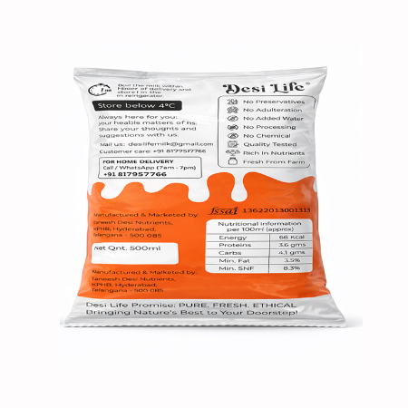 Desi Cow A2 Milk 1 Ltr - Trial Pack - OneTime Experience