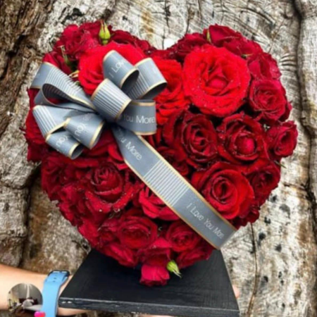 You Are My Heart – Heart-Shaped Rose arrangement