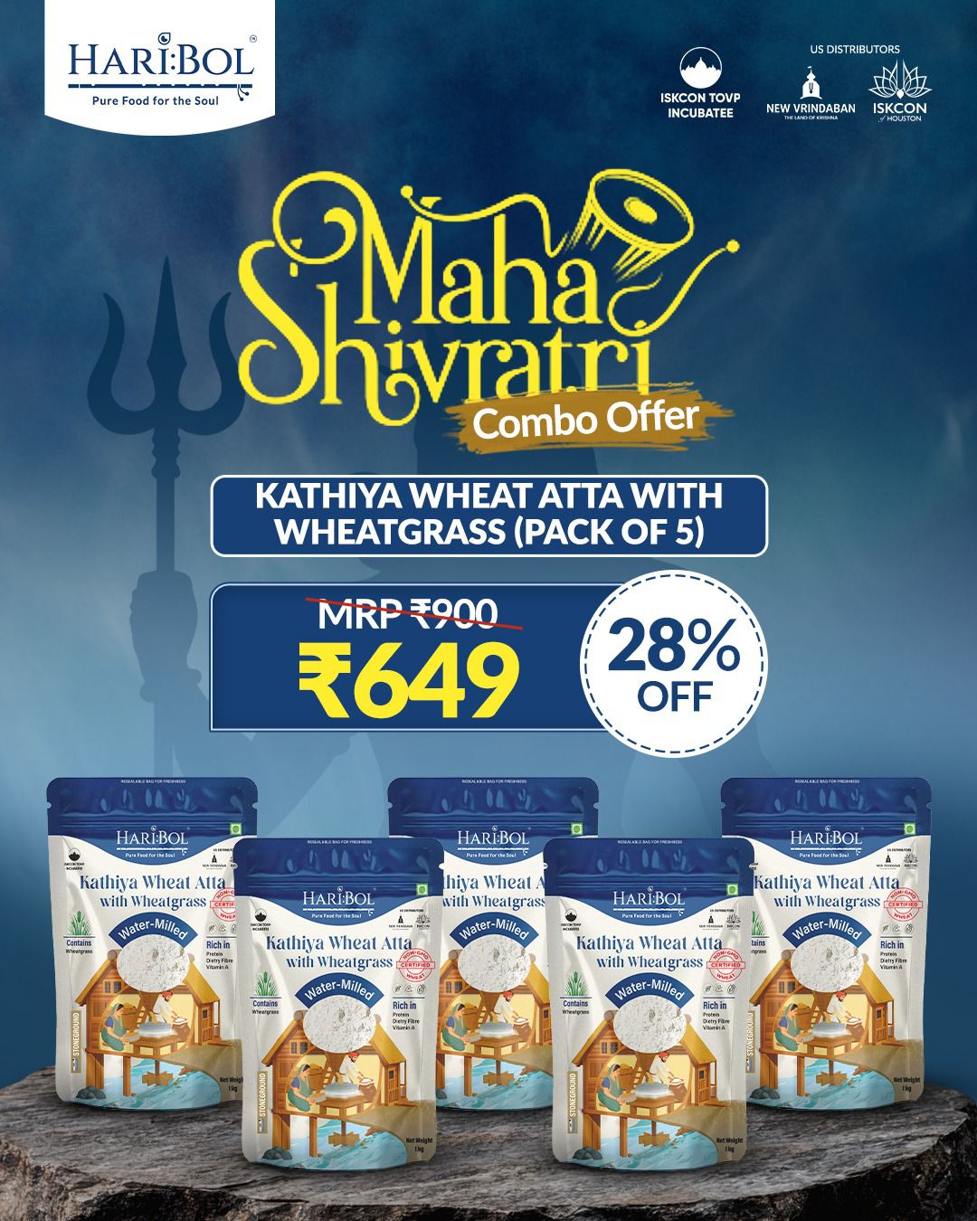 Kathia Wheat Atta With Whitegrass 5 kg 