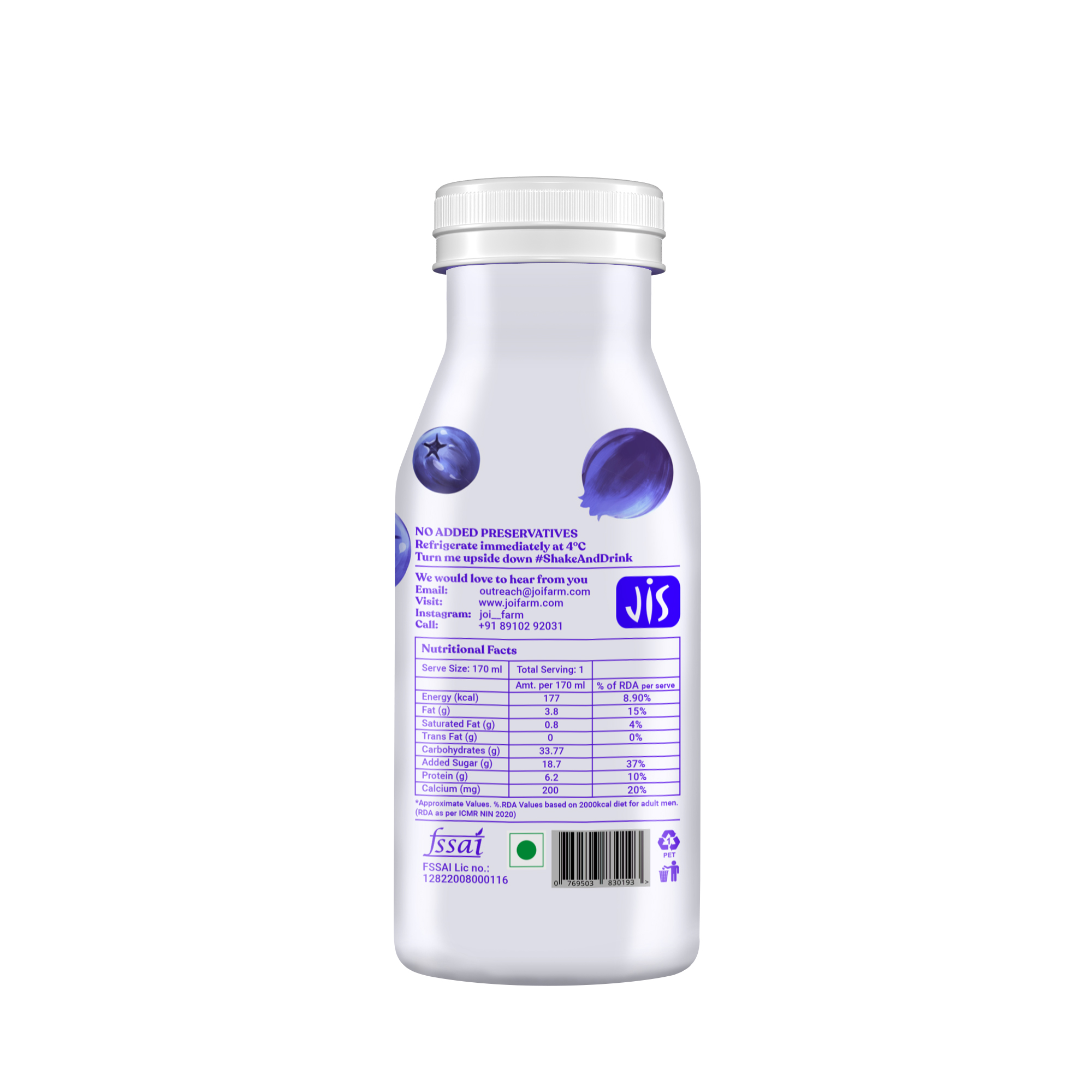 Blueberry Yogurt Smoothie