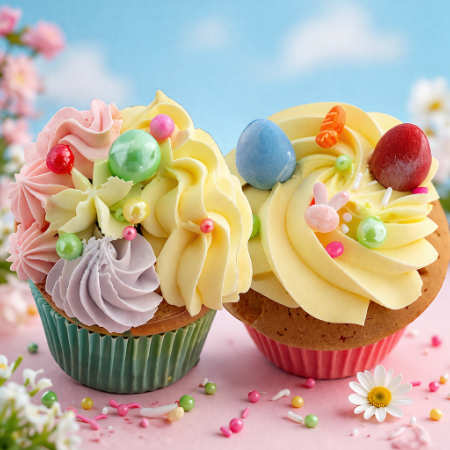 Vanilla and Lemon Cupcake Box of 6