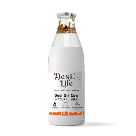 Desi Cow A2 Milk 1 Ltr Bottle