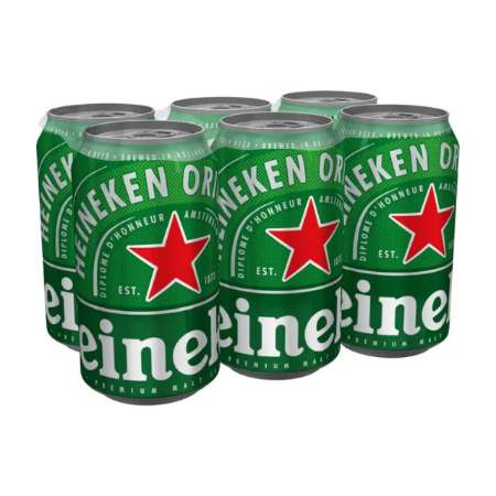 Heineken Beer Can 330ml x6