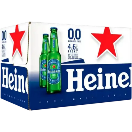 Heineken 0.0% Non Alcoholic Beer 330ml X 24 