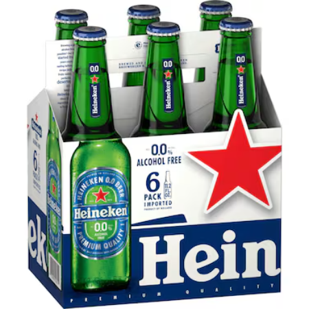 Heineken 0.0% Non Alcoholic Beer 330ml X 6