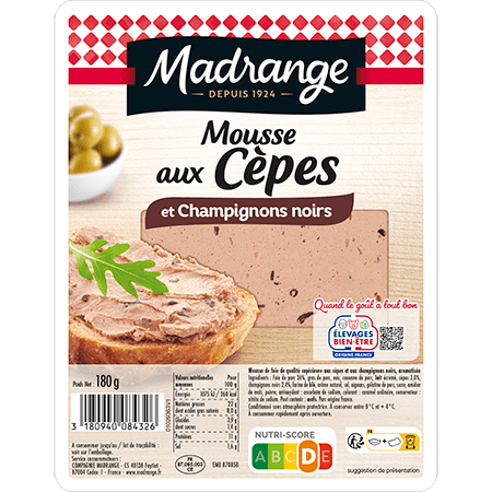 Madrange Mousse de Cèpes Forestière 180gm