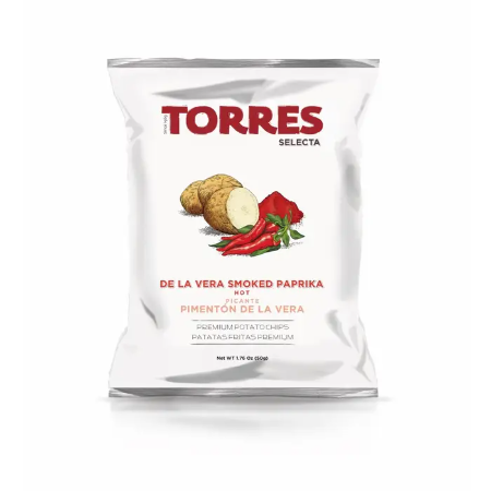 Torres Hot Smoked Paprika Potato Chips 150g