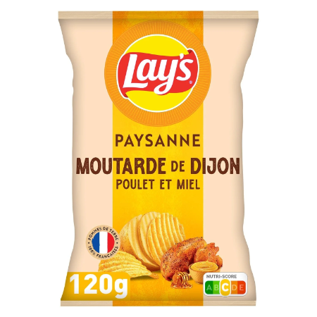 Lay's Paysanne Dijon Mustard Chicken Potato Chips 120g