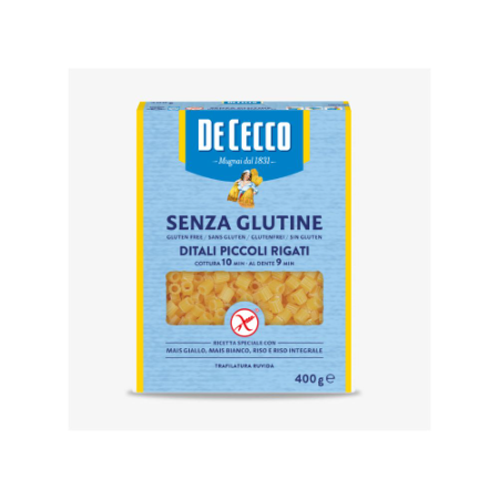 De Cecco Ditali Piccoli Rigati N° 69 Senza Glutine 400g