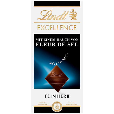Lindt Excellence A Touch of Sea Salt Fleur de Sel 100g
