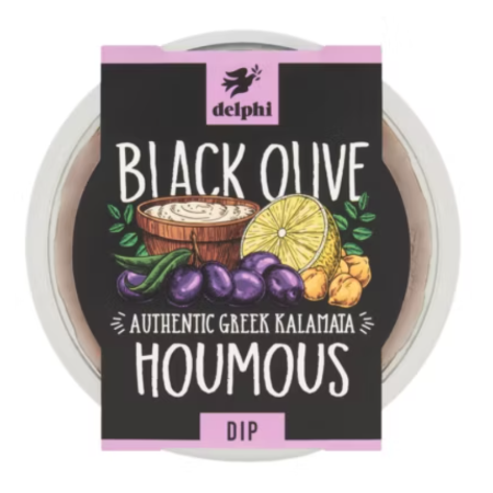 Delphi Black Olive Hummus Dip 170g