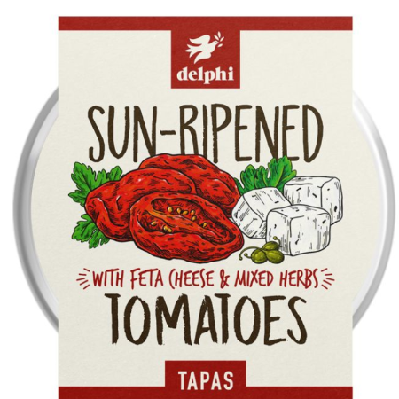 Delphi Sun-Ripened Tomatoes With Feta Cheese 160g