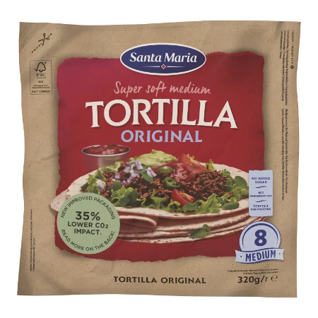 Santa Maria Tortilla Original Medium 320g