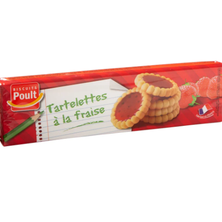 Poult Round Strawberry Tartelette 125g