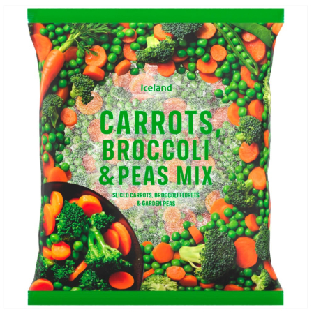 Iceland Carrot, Broccoli, Peas 1kg