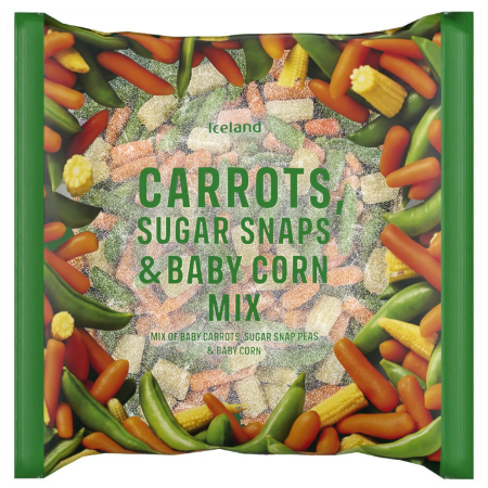 Iceland Carrot, Baby Corn, Peas 1kg