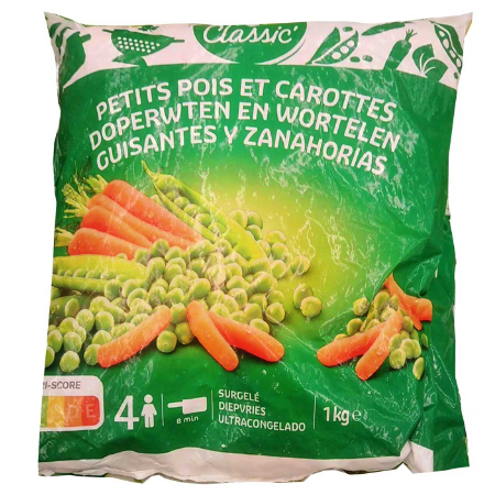 Netto Frz Mix Fine Peas & Carrots 1kg