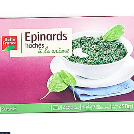 Belle France Chopped Creamy Spinach 450g